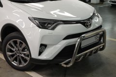 Тюнинг внедорожника Защита переднего бампера Toyota RAV4 2015