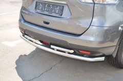 Тюнинг внедорожника Защита заднего бампера Nissan X-trail 2015 (T32) Третье поколение