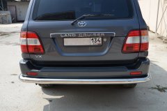 Тюнинг внедорожника Защита заднего бампера Toyota Land Cruiser 100 1998-2006