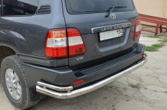Тюнинг внедорожника Защита заднего бампера Toyota Land Cruiser 100 1998-2006