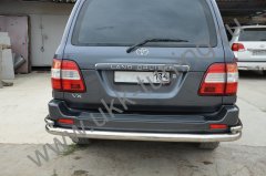 Тюнинг внедорожника Защита заднего бампера Toyota Land Cruiser 100 1998-2006