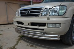 Тюнинг внедорожника Защита переднего бампера Lexus LX 470 1998-2007