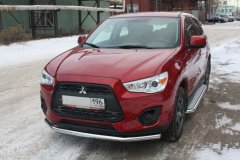 Тюнинг внедорожника Защита переднего бампера Mitsubishi ASX 2013