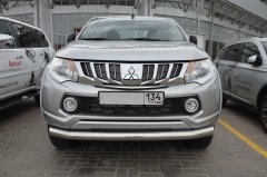 Тюнинг внедорожника Защита переднего бампера Mitsubishi L200 2015