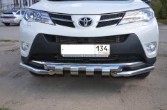 Тюнинг внедорожника Защита переднего бампера Toyota RAV4 2013