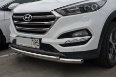 Тюнинг внедорожника Защита переднего бампера Hyundai Tucson 2016-2018