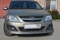 Тюнинг внедорожника Защита переднего бампера LADA Largus