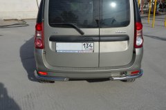 Тюнинг внедорожника Защита заднего бампера LADA Largus