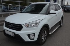 Тюнинг внедорожника Пороги с накладным листом Hyundai Creta 2016