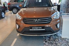 Тюнинг внедорожника Защита переднего бампера Hyundai Creta 2016