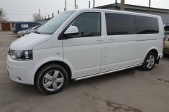 Тюнинг внедорожника Защита штатного порога труба Volkswagen T5 Caravelle 2009 - 2015