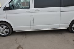 Тюнинг внедорожника Защита штатного порога труба Volkswagen T5 Caravelle 2009 - 2015