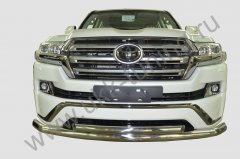 Тюнинг внедорожника Защита переднего бампера Toyota Land Cruiser 200 Executive 2016