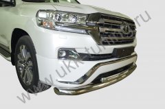 Тюнинг внедорожника Защита переднего бампера Toyota Land Cruiser 200 Executive 2016