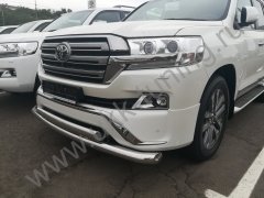 Тюнинг внедорожника Защита переднего бампера Toyota Land Cruiser 200 Executive 2016