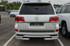 Тюнинг внедорожника Защита заднего бампера Toyota Land Cruiser 200 Executive 2016