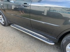 Тюнинг внедорожника Пороги с накладным листом Lexus RX300/RX330/RX400h 2003-2009_RX350/RX400h 2006-2009