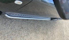 Тюнинг внедорожника Пороги с накладным листом Lexus RX300/RX330/RX400h 2003-2009_RX350/RX400h 2006-2009