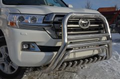 Тюнинг внедорожника Защита переднего бампера Toyota Land Cruiser 200  2015