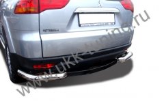 Тюнинг внедорожника Защита заднего бампера Mitsubishi Pajero Sport 2008
