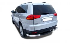 Тюнинг внедорожника Защита заднего бампера Mitsubishi Pajero Sport 2008