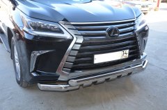 Тюнинг внедорожника Защита переднего бампера Lexus LX 450  2016
