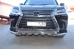Тюнинг внедорожника Защита переднего бампера Lexus LX 450  2016