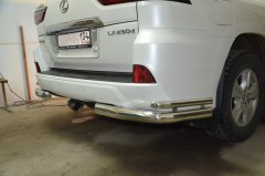 Тюнинг внедорожника Защита заднего бампера Lexus LX 450  2016