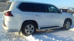 Тюнинг внедорожника Защита заднего бампера Lexus LX 450  2016