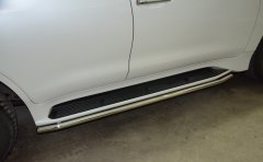 Тюнинг внедорожника Защита штатного порога труба Lexus LX 450  2016