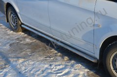 Тюнинг внедорожника Защита штатного порога труба Mercedes-Benz VITO  2014