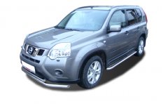 Тюнинг внедорожника Защита переднего бампера Nissan X-trail 2010-2015 (T31) Второе поколение (в т.ч. Рестайлинг 2010г.)