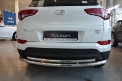 Тюнинг внедорожника Защита заднего бампера Hyundai Tucson 2016-2018
