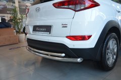 Тюнинг внедорожника Защита заднего бампера Hyundai Tucson 2016-2018