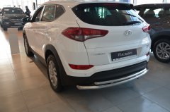 Тюнинг внедорожника Защита заднего бампера Hyundai Tucson 2016-2018