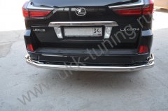 Тюнинг внедорожника Защита заднего бампера Lexus LX 450  2016
