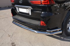 Тюнинг внедорожника Защита заднего бампера Lexus LX 450  2016