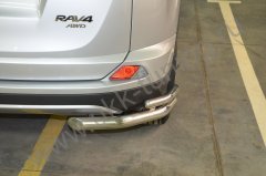Тюнинг внедорожника Защита заднего бампера Toyota RAV4 2015