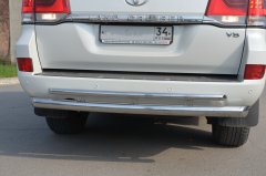 Тюнинг внедорожника Защита заднего бампера Toyota Land Cruiser 200 2007-2012