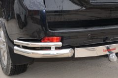 Тюнинг внедорожника Защита заднего бампера Toyota Land Cruiser Prado 150 2010
