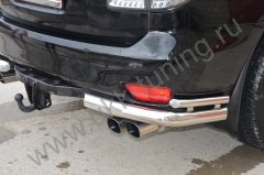 Тюнинг внедорожника Защита заднего бампера Nissan Patrol 2010
