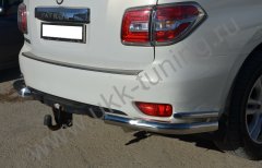 Тюнинг внедорожника Защита заднего бампера Nissan Patrol 2010