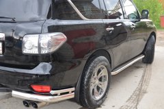 Тюнинг внедорожника Пороги с накладным листом Nissan Patrol 2010