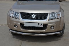 Тюнинг внедорожника Защита переднего бампера Suzuki Grand Vitara 2005-2012 3 дв.