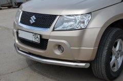 Тюнинг внедорожника Защита переднего бампера Suzuki Grand Vitara 2005-2012 3 дв.