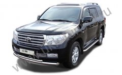 Тюнинг внедорожника Защита переднего бампера Toyota Land Cruiser 200 2007-2012