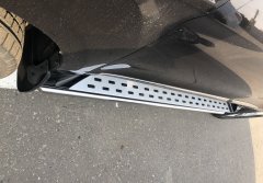 Тюнинг внедорожника Защита штатного порога труба Haval H9 2017