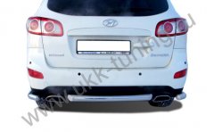 Тюнинг внедорожника Защита заднего бампера Hyundai Santa Fe 2010