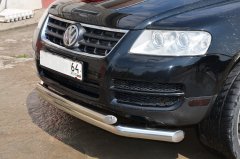 Тюнинг внедорожника Защита переднего бампера Volkswagen Touareg 2004-2007