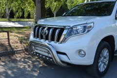 Тюнинг внедорожника Защита переднего бампера Toyota Land Cruiser Prado 150 2010